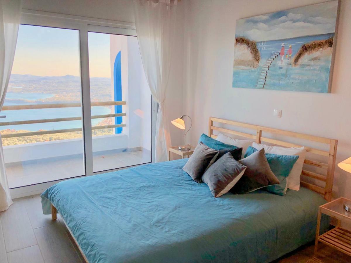 House Teigan Of Villa Intaba Breath Taking Sea Views Corfiot Riviera Corfu Island Greece With Pool Close To Ipsos Beach Pyrgi  Eksteriør billede